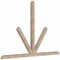 Ekena Millwork Saratoga Smooth Timber Gable Bracket, Douglas Fir, 96"W x 64"H x 3 1/2"D x 3 1/2"F, 16/12 Pitch GBW096X64X0404SAR00SDF - alternate 3